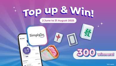 <p>Top up with the SimplyGo app and snag your chance to win attractive EZ-Link charms in our monthly lucky draw!</p>