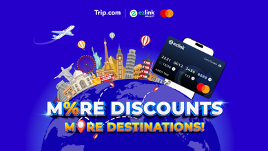 <p>Book with Trip.com to save 12% OFF on hotel & 6% OFF on flight bookings! To be eligible, check out with your Mastercard on the EZ-Link Wallet.</p>