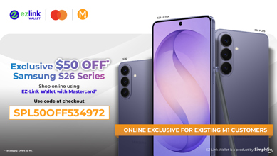 <p>Get <strong>$50 OFF</strong> Samsung S26 Series when you pay online with EZ-Link Wallet with Mastercard. Use code&nbsp;<strong>SPL50OFF534972 </strong>at checkout to unlock this deal.</p>