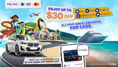 <p><strong>ENJOY UP TO $30 OFF</strong> - Book your flights, hotels, and activities via trip.com! Promo codes are available while stocks last.</p>